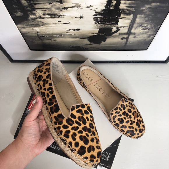 leopard espadrille flats